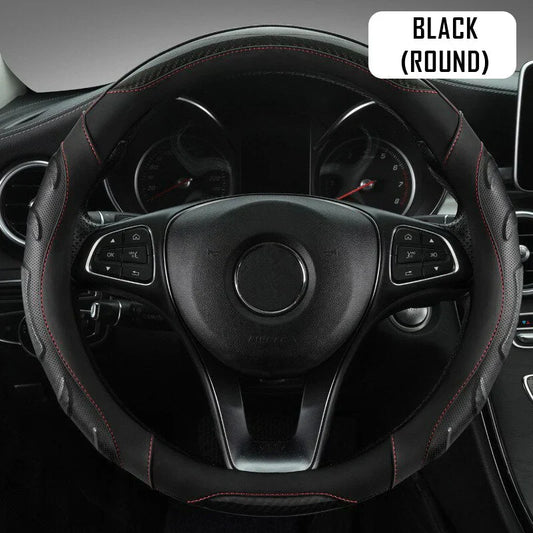 Car Steering Wheel Covers Universal Fit, Silaz Breathable Anti Slip Leather